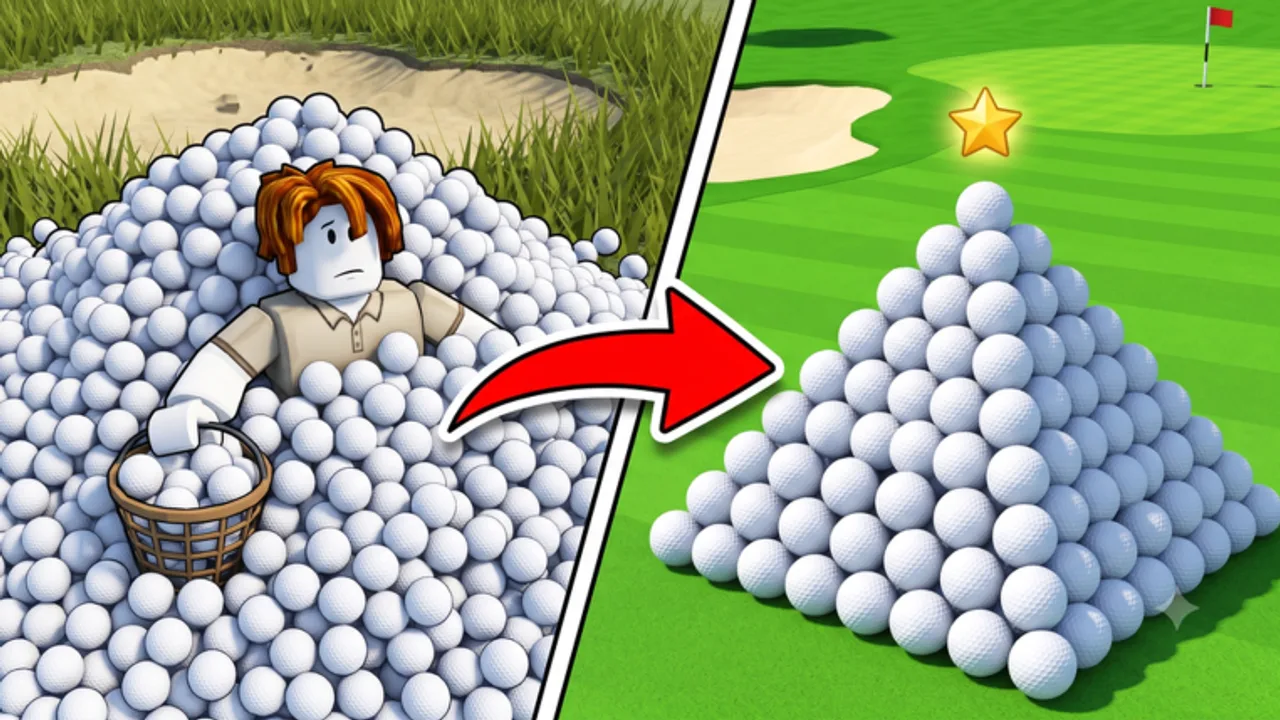 Clean the Golf Yard Roblox gameplay screenshot